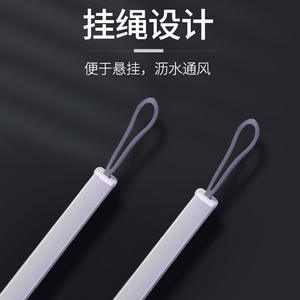 Sorbonne <b>Toilet</b> Brush Extended Aluminum <b>Handle</b> Soft Bristle Ergonomic Design For Household Bathroom Cleaning - Product Image 5