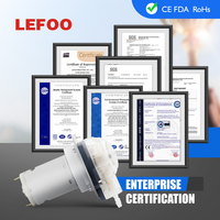 LEFOO LFP303A/DB 12V 24V DC 730ml/min Gewerbliche Spülmaschinen-Reinigungsmittel Chemikalien-Präzisionspumpe Dosierende Peristaltikpumpe