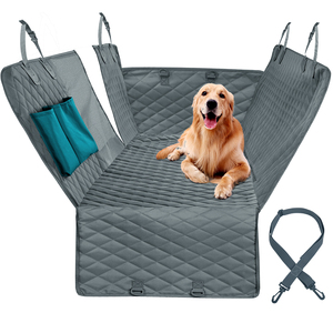 Cubierta de asiento de coche para mascotas duradera e impermeable, cubierta extraíble de Material de PVC Oxford, hamaca sólida para mascotas para asiento trasero para viajes, perros y gatos - Product Image 2