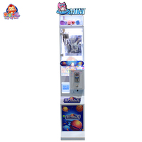 Machine à griffes mini-méga, petite grue distributrice de jouets, prix d'arcade, cadeau de poupée, bonbons, machine de jeu à pièces avec accepteur de billets