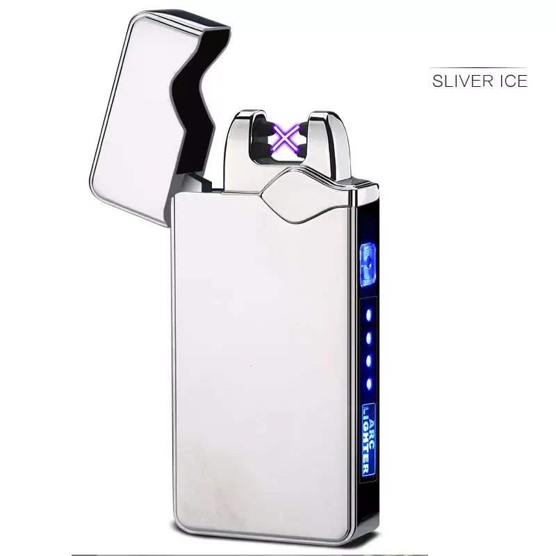 2022 hot sale cheap cigarette cigar USB dual arc electronic charging lighter