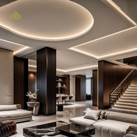Servicio de Suministro Directo de Fábrica de Diseño de Villas de Lujo Modernas de Alta Gama, Soporte de Adquisición Integral y Materiales de Construcción para Villas