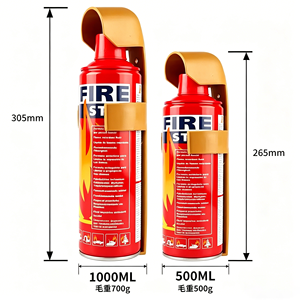 Extincteur portable en mousse 500ml 1000ml pour voiture, cuisine, <span class=keywords><strong>bateau</strong></span> – Sécurité incendie initiale pour petits feux - Product Image 2