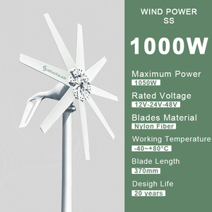 ระบบพลังงานลมและพลังงานแสงอาทิตย์ SMARAAD 1000W Wind SS-1KW 12V 24V แบบแนวนอนสำหรับบ้าน S-1000 12/24V แบบแนวนอน - Product Image 1