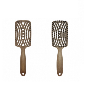 Brosse à cheveux avec design ventilé, séchage rapide, poignée en caoutchouc antidérapante, démêlage doux pour usage domestique - Product Image 2