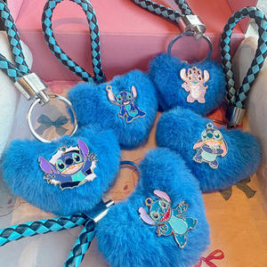 พวงกุญแจตุ๊กตา<span class=keywords><strong>การ์ตูน</strong></span> ลูกบอลตุ๊กตา ของตกแต่งกระเป๋า พวงกุญแจรถยนต์ ของประดับน่า<span class=keywords><strong>รัก</strong></span>สำหรับเด็กผู้หญิง - Product Image 6