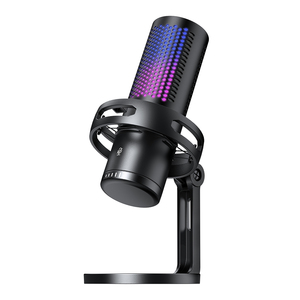 GM7, recién llegado, micrófono para juegos, micrófono de condensador profesional, micrófono RGB para <span class=keywords><strong>PC</strong></span>, ordenador portátil, Podcast, Gamer, Karaoke - Product Image 3