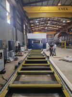 Découpeuse laser CNC Pioneer pour profilés en acier de grande taille, poutres en H, tubes carrés, découpe de chants biseautés, DWG, 20-30KW, fibre CNC haute précision