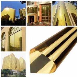 Film adhésif décoratif réfléchissant unidirectionnel or et argent de haute qualité 1,52x30m pour isolation thermique et confidentialité - Product Image 6