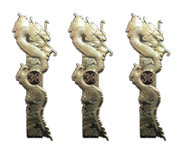 Dragon chinois Antique 3D en relief en alliage de Zinc étiquette autocollant adhésif pour étiquette d'emballage d'utilisation de boisson