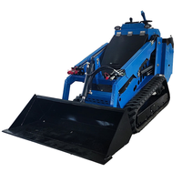 Chargeuse compacte sur chenilles Euro5 avec pompe hydraulique à piston, conforme EPA, durable et efficace, avec godet de 1 tonne