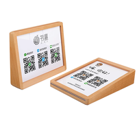Porte-cartes en bois Porte-menu de table Porte-affiche acrylique Base en bois Produits en bois personnalisés