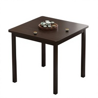 Table à manger carrée simple, pour salon, usage domestique, table en bambou Moso, pour espaces compacts, ensemble de table à manger, nouveau style chinois