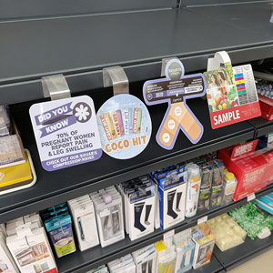 Soportes de etiquetas para estantes de vidrio con inserciones Se adapta a estantes de vidrio de 1/4 "a 3/8" - Product Image 5