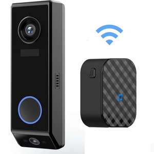 Nouvelle Arrivée Sonnette Vidéo Intelligente <span class=keywords><strong>Ring</strong></span> avec Caméra Double Porte 5MP, Étanche, Audio Bidirectionnel, WiFi, Rechargeable sur Batterie et Vision Nocturne - Product Image 1