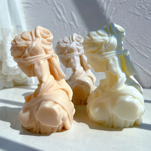 Moldes de Silicone de Bustos da Deusa Grega-Romana da Justiça, Ferramenta de Escultura de Arte Grega, Molde de Cera para Estátua da Justiça Cega, Molde para Velas - Product Image 4