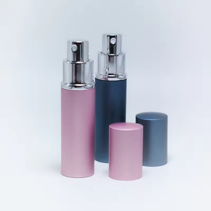 Engrave Logo Cosmetic 10ml Black Round Aluminum Perfume <b>Spray</b> Bottle Atomizer - Product Image 5