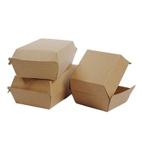 Cajas para Hamburguesas de Cartón Corrugado Biodegradable y Ecológico, Personalizadas al por Mayor, con Recubrimiento UV, Aptas para Alimentos