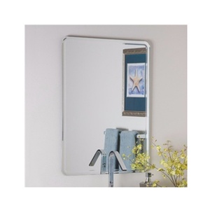 Factory Custom Large Tempered <b>Frameless</b> Wall Mirrors Beveled Polished Modern Decorative Wood <b>Frame</b> Oval & Round Patterns - Product Image 1