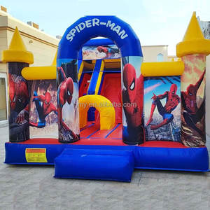 GMY Inflatables Spider City Hero Lit Gonflable Maison de Rebond pour Enfants Château Gonflable <span class=keywords><strong>Spiderman</strong></span> Combo - Product Image 2
