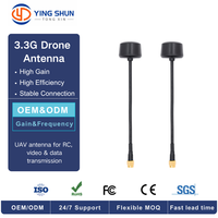 Antenne FPV UAV 3,3 GHz à polarisation verticale 50 Ohm VSWR≤1,5 Boîtier ABS Connecteur de fréquence personnalisé OEM ODM