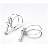 Collier de serrage double fil en acier inoxydable avec finition en acier inoxydable, diamètre intérieur maximal de 12 mm