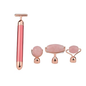 Électrique vibrant rose quartz <span class=keywords><strong>jade</strong></span> <span class=keywords><strong>rouleau</strong></span> pour le visage - Product Image 4
