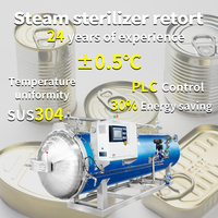Autoclave de stérilisation à vapeur pour la mise en conserve de poisson, de produits alimentaires et d'aliments pour animaux de compagnie, pour bocaux en verre, Fabricant de machines de stérilisation