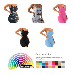 YNSEA Ropa Deportiva Mujer, Mono Deportivo de Spandex y Nailon, Personalizado, Sin Costuras, con Tirantes Finos, Tie-Dye, de Una Pieza - Product Image 3