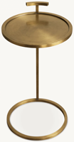 Table d'appoint en aluminium de style minimaliste pour la maison, l'appartement, l'hôtel, la salle de séjour, la chambre à coucher, meubles haut de gamme