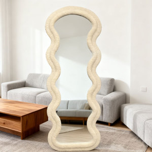 <span class=keywords><strong>2025</strong></span> mới đầy đủ chiều dài sàn gương với sang trọng Teddy Khung vải, MDF cơ thể, hiện đại đứng gương cho phòng ngủ/phòng khách - Product Image 2