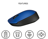 Souris optique sans fil Logitech M170 originale pour ordinateur de bureau et ordinateur portable
