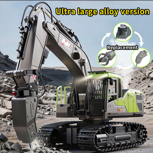 14-Kanal Simulations-Bau-Fahrzeugspielzeug aus Legierung, 2,4 GHz, elektrischer Kinder-Bagger-LKW im Maßstab 1:14 mit Fernsteuerung, Licht und Sound - Product Image 5