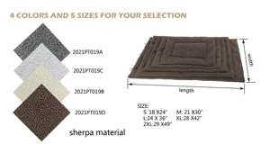 Vente en gros de couverture douce et moelleuse pour animaux de compagnie tapis de sommeil couverture en peluche pour chien chats lits canapé et voyage tapis de <span class=keywords><strong>cage</strong></span> pour chien pas cher - Product Image 3