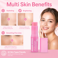 Best-seller transfrontalier, tendance sur TikTok, baume à lèvres multi-effets hydratant au collagène rose PDRN, stick de collagène OEM