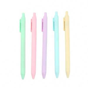 School Office Supplies Retractable Gel <b>Ink</b> Promotion Custom Soft Rubber Ballpoint Pen Set With Logo - Product Image 1