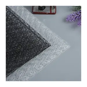 Toptan beyaz siyah ince peçe elbise kumaş Spandex streç nakış dantel ile düğün için 100% Polyester afrika dantel kumaş