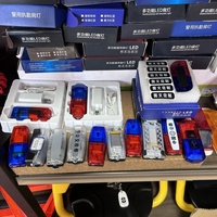 Lámpara de hombro multifunción LED de patrulla de seguridad en servicio, luz de Flash estroboscópica roja y azul para advertencia de tráfico