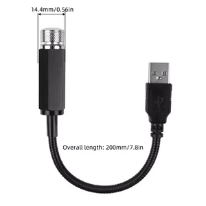 ไฟโปรเจคเตอร์ LED สร้างบรรยากาศดวงดาวในรถยนต์ แสงเลเซอร์สีม่วงแดง 3W/5W สำหรับตกแต่งภายในรถยนต์ - Product Image 5
