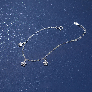 Personalità creativa S925 argento Sterling squisita piccola stella ciondoli bracciali per le donne ragazza accessori regalo YB-XY-815 - Product Image 2