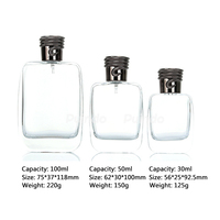 Bouteilles de parfum en verre avec logo personnalisé Rasasis de 30 à 100ml Bouteilles d'eau vides en verre avec logo personnalisé