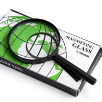 ZKJ High Definition Handheld Portable Magnifier for Elderly Reading Newspaper Students Observe Outdoor Exploration