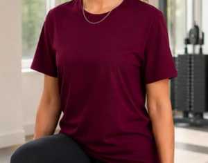 Hauts tricotés écologiques à coupe droite et épaules tombantes pour femmes, style décontracté, mode streetwear d'été, col rond, directement de l'usine - Product Image 2