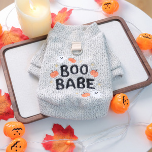 Vente en gros automne hiver <span class=keywords><strong>citrouille</strong></span> fantôme <span class=keywords><strong>chien</strong></span> Costumes mignon chiot chats mode décontractée pour animaux de compagnie Halloween vêtements pour animaux de compagnie - Product Image 3