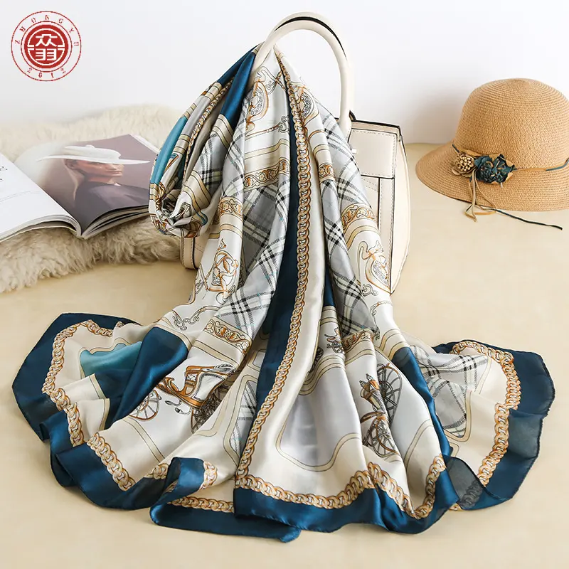 Zhong Yu High quality Big size 180*90 silk scarf