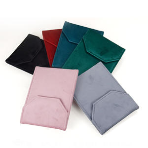 शानदार वर्ग मखमली गहने स्नैप प्रदर्शन संग्रह बैग उत्कृष्ट क्लासी मोती हार रोल स्टोरेज अवधारणा - Product Image 3