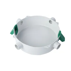 Customizable White Green Simple Smooth Ip55 Waterproof Plastic Round Pvc Junction Box