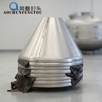 Tête conique en acier haute/moyenne/basse pression pour fond de réservoir, soudée, pour l'industrie pétrolière et gazière, avec surface polie – Fourniture directe usine