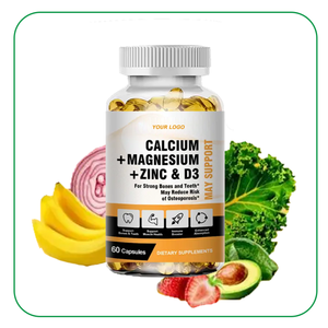Cápsulas de Gel Suave OEM de Calcio, Magnesio, Zinc y Vitamina D3, Favorecen la Salud Esquelética y Muscular - Product Image 2
