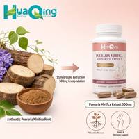 Kapsul Ekstrak Pueraria Mirifica 500mg Akar Kudzu 1000mg Per Sajian 60 Kapsul Suplemen Makanan untuk Wanita